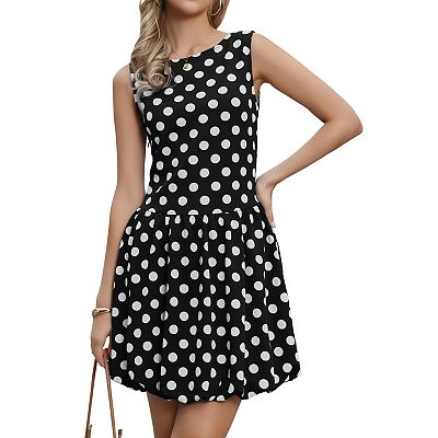 black and white polka dot summer dress Black And White Polka Dot Wrap Over Top Frill Hem Midi Dress  AX Paris US