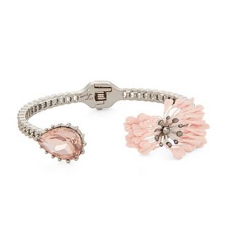 Simply Vera Vera Wang Simulated Stone Flower Cuff Bracelet