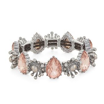 Simply Vera Vera Wang Simulated Stone Flower Stretch Bracelet