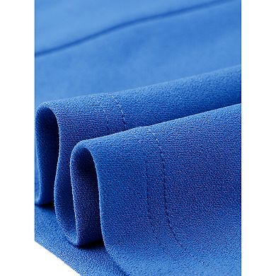 Work for Women's Keyhole Neck 3/4 Sleeve Office A-Line Dress with Belt