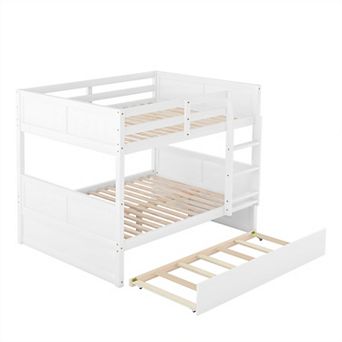 Whisen Full Over Full Bunk Bed with Twin Size Trundle