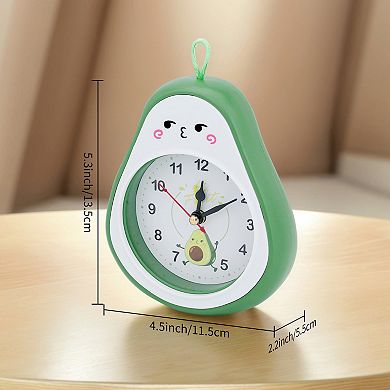 Mechanical Alarm Clock Colorful Cartoon Design, Gentle Alarm, Fruit Appearance 4.5"x2.2"x5.3"