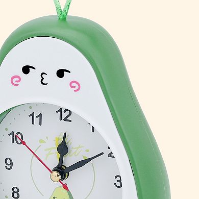 Mechanical Alarm Clock Colorful Cartoon Design, Gentle Alarm, Fruit Appearance 4.5"x2.2"x5.3"