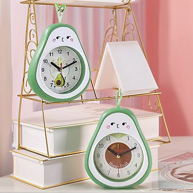 Mechanical Alarm Clock Colorful Cartoon Design, Gentle Alarm, Fruit Appearance 4.5"x2.2"x5.3"