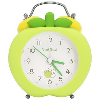 Mechanical Alarm Clock Colorful Cartoon Design, Loud Bell Ring, Silent Non-Tick 4.3"x2.4"x5.5"