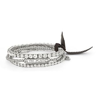 Simply Vera Vera Wang 3 pc Silver-Tone Simulated Stone Stretch Bracelet Set