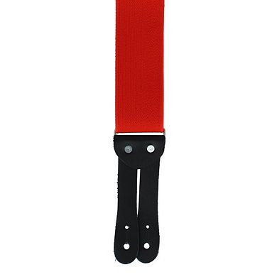 Welch Men's 2 Inch Tuff Stuff Safety X-Back Button On Work Suspender