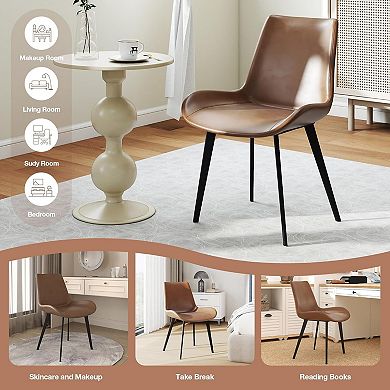 Modern Faux Leather Dining Chairs Set of 6