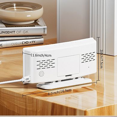 Digital Alarm Clock Large LED Display, Dual Alarms, USB Charging Ports for Bedroom 6.5"x1.6"x3.0"