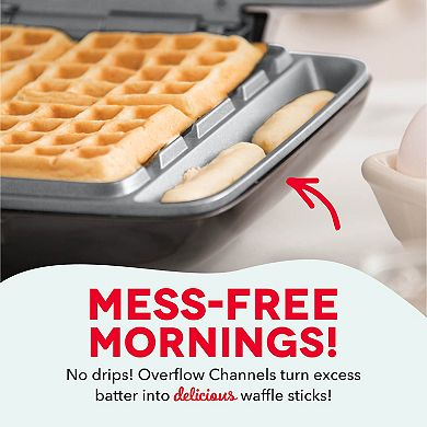 Dash No-Drip 4-Square Mini Waffle Maker