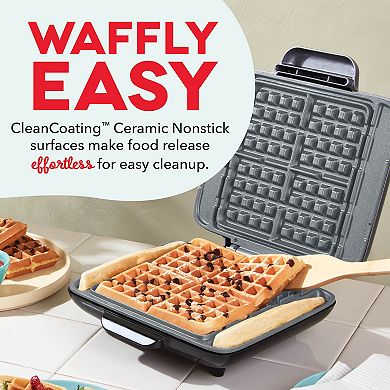 Dash No-Drip 4-Square Mini Waffle Maker