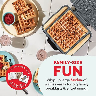Dash No-Drip 4-Square Mini Waffle Maker