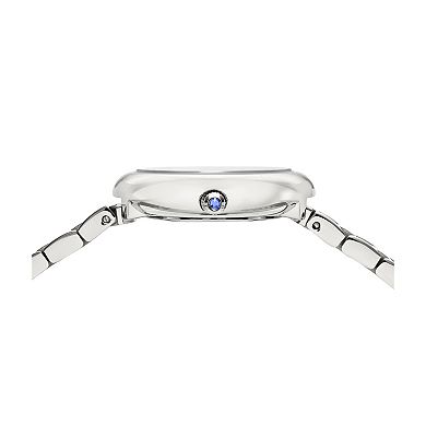 Porsamo Bleu Women's Opal Dial & Topaz Stainless Steel Bracelet Watch - 1331AOPS