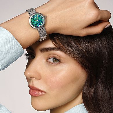 Porsamo Bleu Women's Opal Dial & Topaz Stainless Steel Bracelet Watch - 1331AOPS