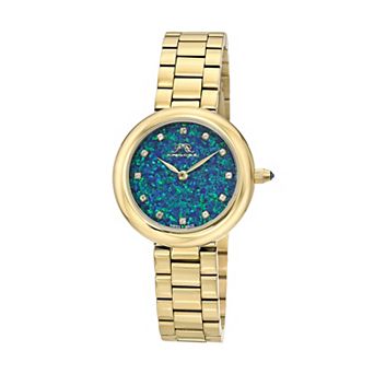 Porsamo Bleu Women's Opal Dial & Topaz Stainless Steel Bracelet Watch - 1331AOPS