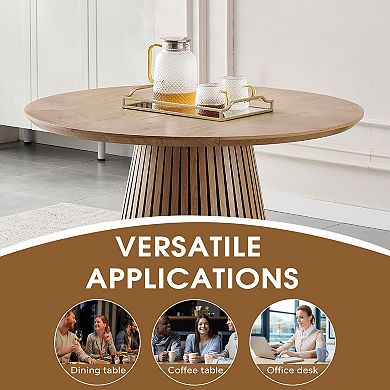 47.24" Wooden Dining Table for Living Room and Dining Room