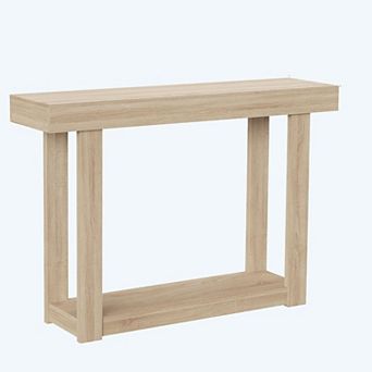 Wooden Console Table,46 Inch Narrow Console Table for Entryway, Farmhouse Rectangular Accent Table