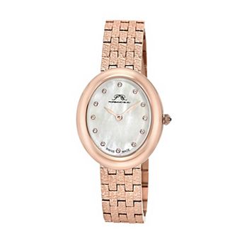 Porsamo Bleu Angelica Women's Oval Mother-of-Pearl Dial Bracelet Watch - 1341CANS