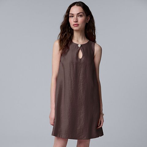 Женские платья Simply Vera Petite Simply Vera Vera Wang Short Shift Dress
