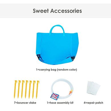 Inflatable Bounce House Water Slide Jump Bouncer without Blower