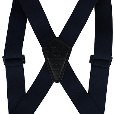 Perry Suspenders Men's 1.5 Inch Elastic Outback Side Clip Ubee Trucker Suspenders