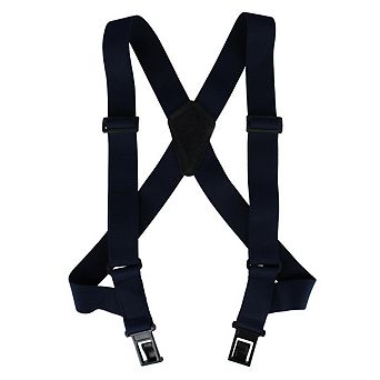 Perry Suspenders Men's 1.5 Inch Elastic Outback Side Clip Ubee Trucker Suspenders