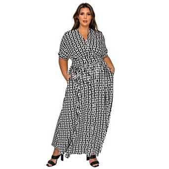Plus Size Bellano Empire Waist Dress