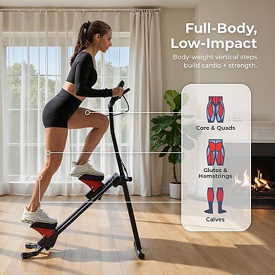 Smart Foldable Stair Climber with Balance-Assist Cords