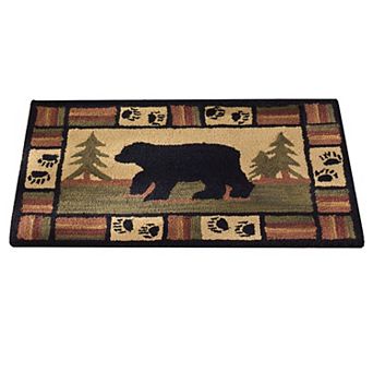 Park Designs Adirondack Bear Hook Rug 24" x 36"