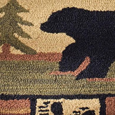 Park Designs Adirondack Bear Hook Rug 24" x 36"