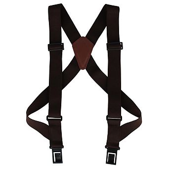 Perry Suspenders Men's Big & Tall 1.5 Inch Elastic Side Clip Trucker Suspenders