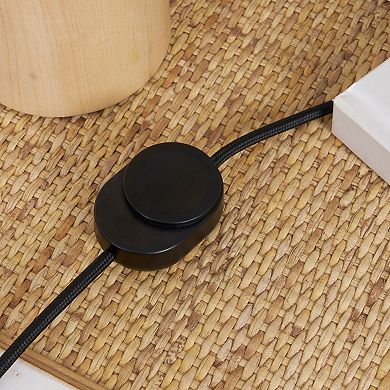 Ivy 9.5" Modern LED Table Lamp with Oval Frosted Glass Shade