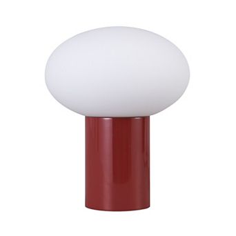 Ivy 9.5" Modern LED Table Lamp with Oval Frosted Glass Shade