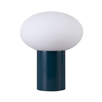 Ivy 9.5" Modern LED Table Lamp with Oval Frosted Glass Shade