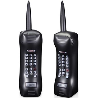 2 Packs 30 Inch Retro Inflatable Mobile Phone Balloons for 80's 90's Party Theme
