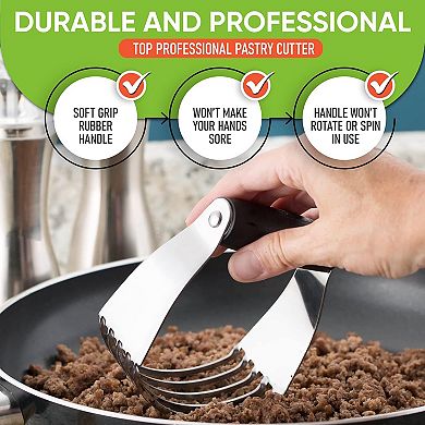 Professional Dough Blender with Heavy Duty Stainless Steel Blades