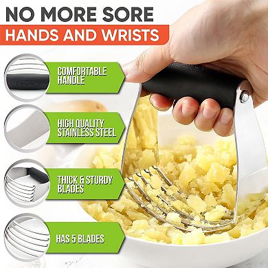 Professional Dough Blender with Heavy Duty Stainless Steel Blades