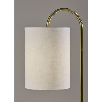 ADESSO Amira Shelf Floor Lamp with Adjustable Arm