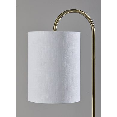 ADESSO Amira Shelf Floor Lamp with Adjustable Arm