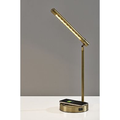 ADESSO Dax LED Charging Desk Lamp