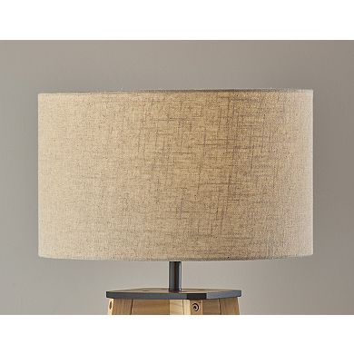 ADESSO Kirby Shelf Floor Lamp with Adjustable Arm