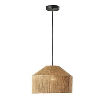 ADESSO Amalfi Natural Fiber Pendant Light Fixture