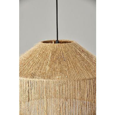 ADESSO Amalfi Natural Fiber Pendant Light Fixture