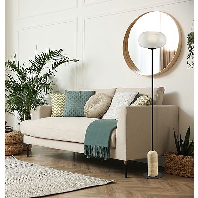 ADESSO Byron Floor Lamp with Dimmable Feature and Adjustable Height