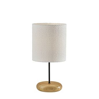 ADESSO Brielle Modern Tall Table Lamp with Wood Base