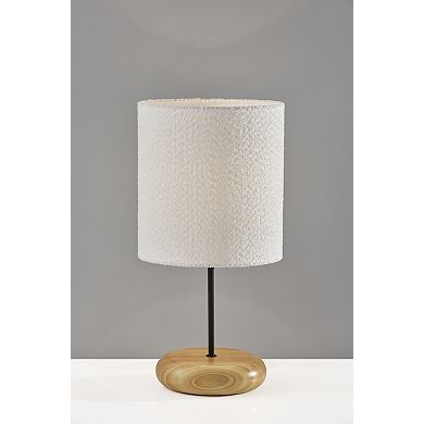 ADESSO Brielle Modern Tall Table Lamp with Wood Base