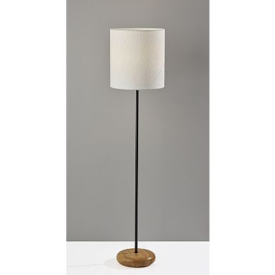 ADESSO Brielle Floor Lamp with Wood Base