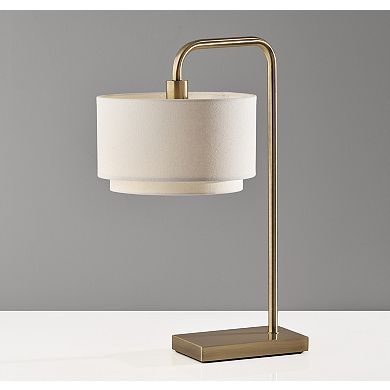 ADESSO Brinkley Modern Table Lamp with Adjustable Arm