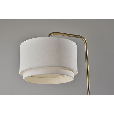 ADESSO Brinkley Modern Floor Lamp with Adjustable Arm