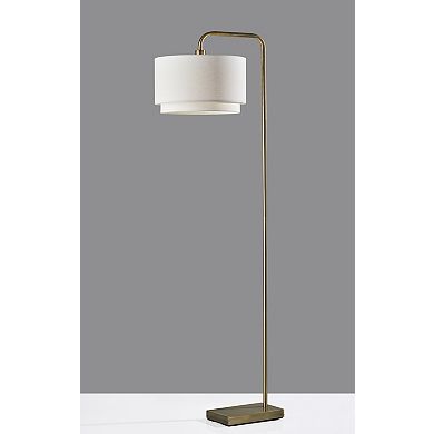 ADESSO Brinkley Modern Floor Lamp with Adjustable Arm